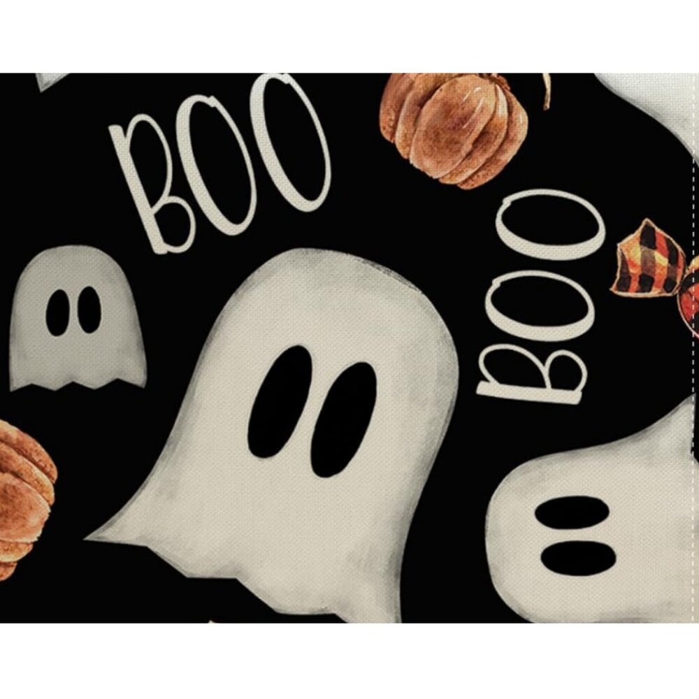 Halloween Table Runner Fall Decor Decorative Cloth Ghost Party Decoration 13x36 - Picture 3 of 4